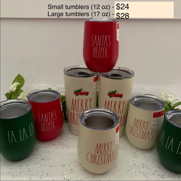 Rae Dunn Other - Rae Dunn Christmas Tumblers